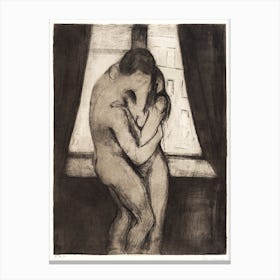 The Kiss, Edvard Munch Canvas Print