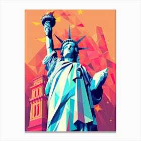 Liberty In New York City, Pop art 1 Canvas Print