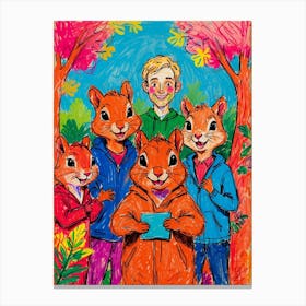 Chipmunks 3 Canvas Print