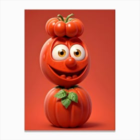 Funny Tomato 4 Canvas Print