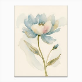 Blue Peony 2 Canvas Print