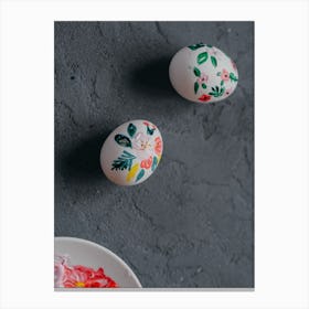 Painted Easter Eggs Canvas Print