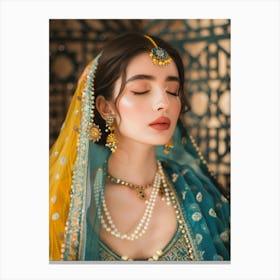 Pakistani Bride Canvas Print