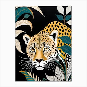 Leopard In The Jungle 1 Canvas Print