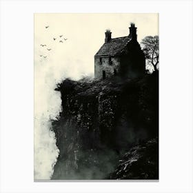 Homestead on a crag Canvas Print