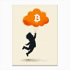 Bitcoin Cloud 2 Canvas Print