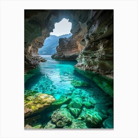 Caves Of Crete Canvas Print