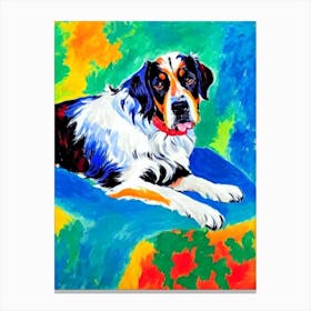 Gordon Setter Fauvist Style dog Canvas Print