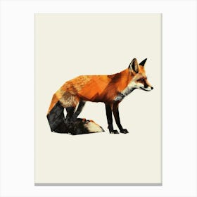 Abstract Fox Canvas Print