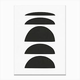 Black And White Abstract Art Canvas Print
