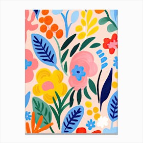 Flowers 16, Matisse style, Floral Canvas Print