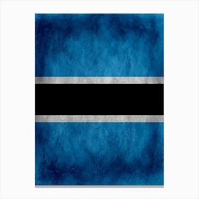 Botswana Flag Texture Canvas Print