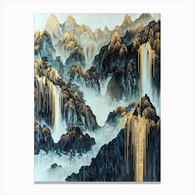 Pyrenean Horizons Opulent Glow Canvas Print