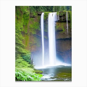 Silver Falls State Park Waterfall, United States Majestic, Beautiful & Classic (2) Canvas Print