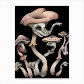 Mushroom Heads Canvas Print