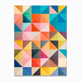 Squares and triangles in harmony 2 Canvas Print