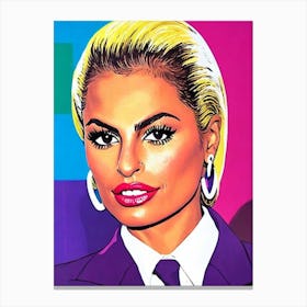 Eva Mendes Pop Movies Art Movies Canvas Print