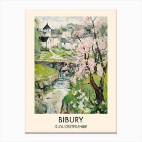 Bibury (Gloucestershire) Painting 3 Travel Poster Canvas Print