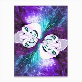 Blue purple fusion Canvas Print