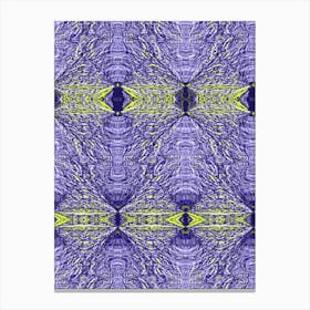 Abstract Purple And Yellow Canvas Print