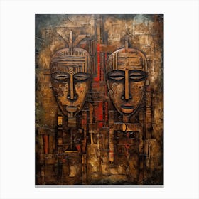 African Masks 3 Canvas Print