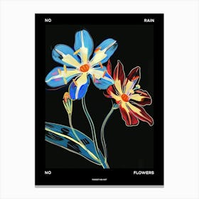 No Rain No Flowers Poster Forget Me Not 2 Canvas Print