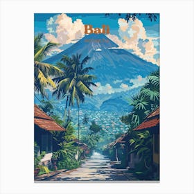 Bali Indonesia Town Travel Art Canvas Print