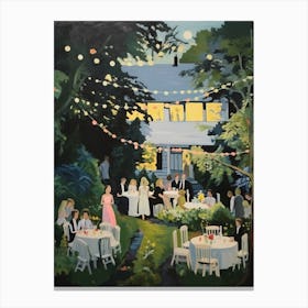 Evening Garden Party - expressionism 1 Canvas Print