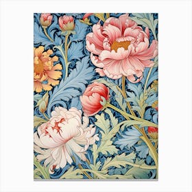 William Morris Peonies 1 Canvas Print