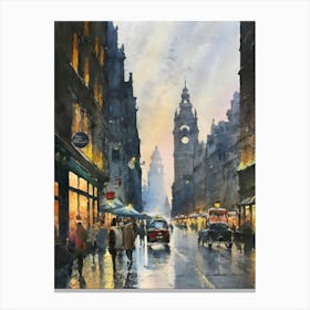 Edinburgh City Centre Canvas Print