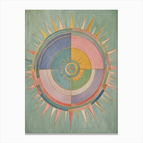 Rainbow Sun Canvas Print