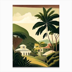 Martinique Rousseau Inspired Tropical Destination Canvas Print