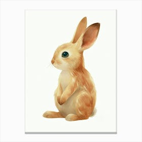 Thrianta Rabbit Kids Illustration 3 Canvas Print