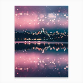 Bokeh City At Night Canvas Print