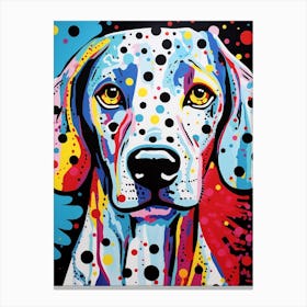 Pop Art Dotty Dog 2 Canvas Print