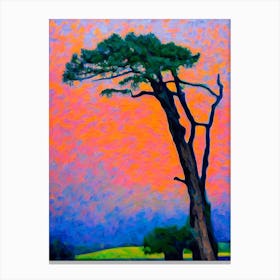Eastern Cottonwood Tree Cubist Canvas Print