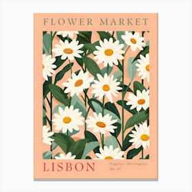 Flower Market Lisbon 2 Canvas Print