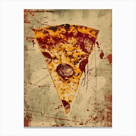Pizza: Fast Food Art Canvas Print