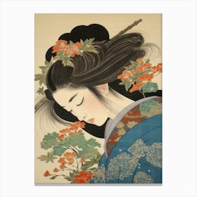 Ukiyo Beauty Japanese Style 5 Canvas Print