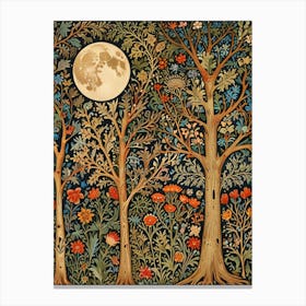 William Morris Moonlight In The Woods 20 Canvas Print