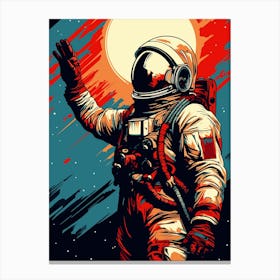 Astronaut In Space 4 Canvas Print