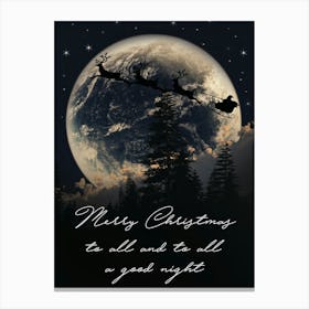 Merry Christmas Canvas Print