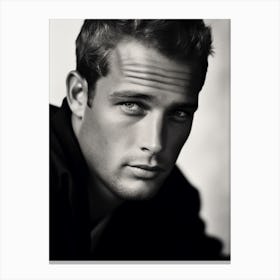 Black And White Photograph Paul Newman Canvas Print