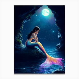 Mermaid In The Cave Stampe su tela