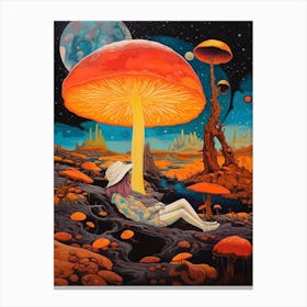 Mushroom Collage 1 Canvas Print