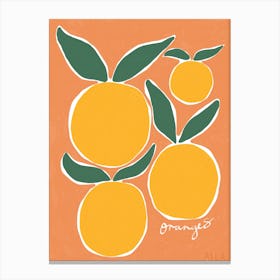 Orange squeeze Canvas Print