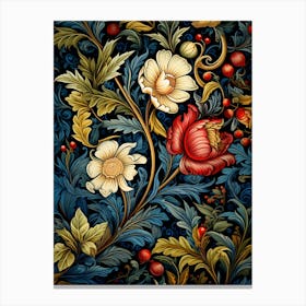 Floral Wallpaper 48 Canvas Print