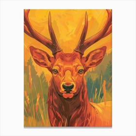 Deer Painting 3 Canvas Print