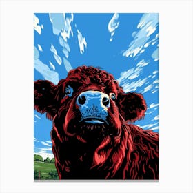 Red Cow Canvas Print