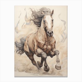 A Horse Painting In The Style Of Scumbling 1 Canvas Print
